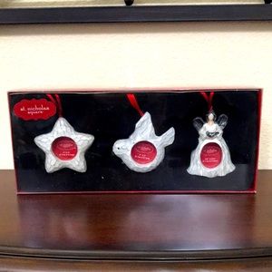 NIB Christmas Ornament Frames St Nicholas Square